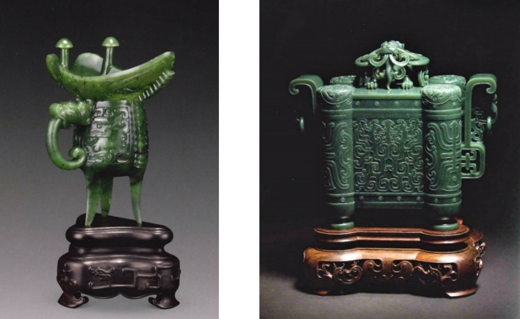 中国玉雕仿古器皿与加碧渊源