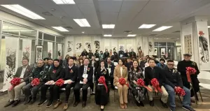 中国著名国画家王孝纲弟子王寰的《晚霞初现》水墨丹青画展在温哥华成功举办