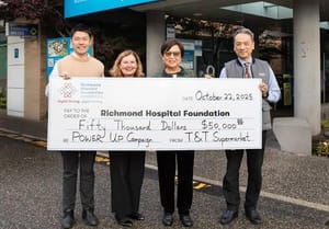 大統華超市捐款五万加元支助列治文未來醫療「機智升級」