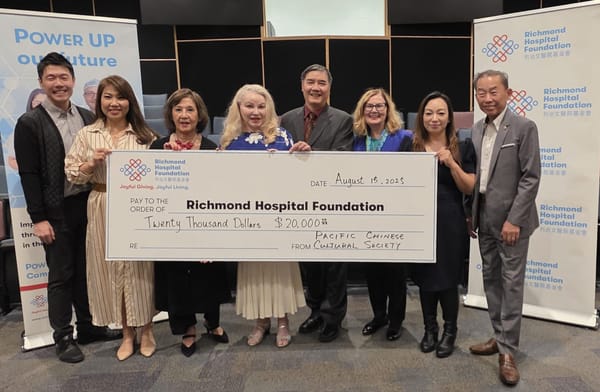 加太華人文化協會捐出 2 萬元推動未來醫療升級